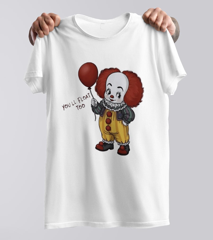 Pennywise Clown You'll Float Too Red Balloon T-Shirt
