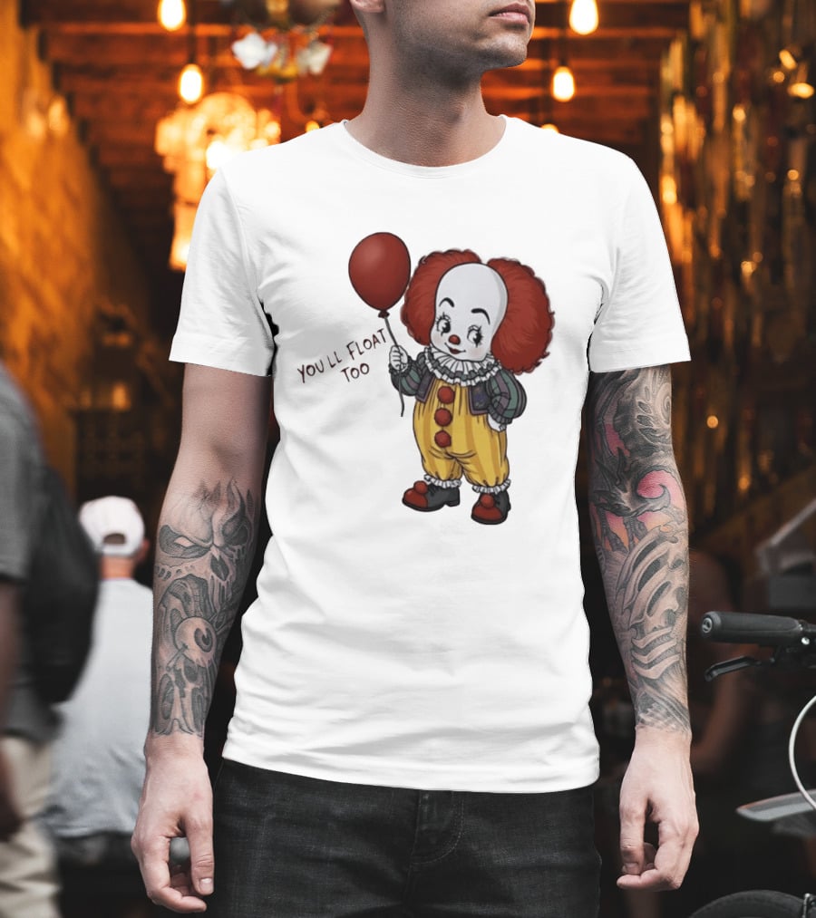Pennywise Clown You'll Float Too Red Balloon T-Shirt