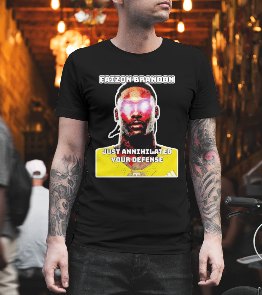 Faizon Brandon Just Annihilated Your Defense Glowing Eyes Football Player T-Shirt
