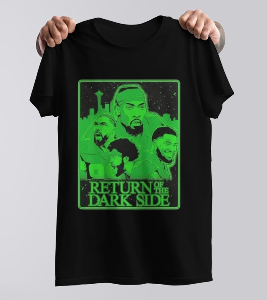 Seattle Seahawks Return Of The Dark Side Skyline Players Green Sports T-Shirt