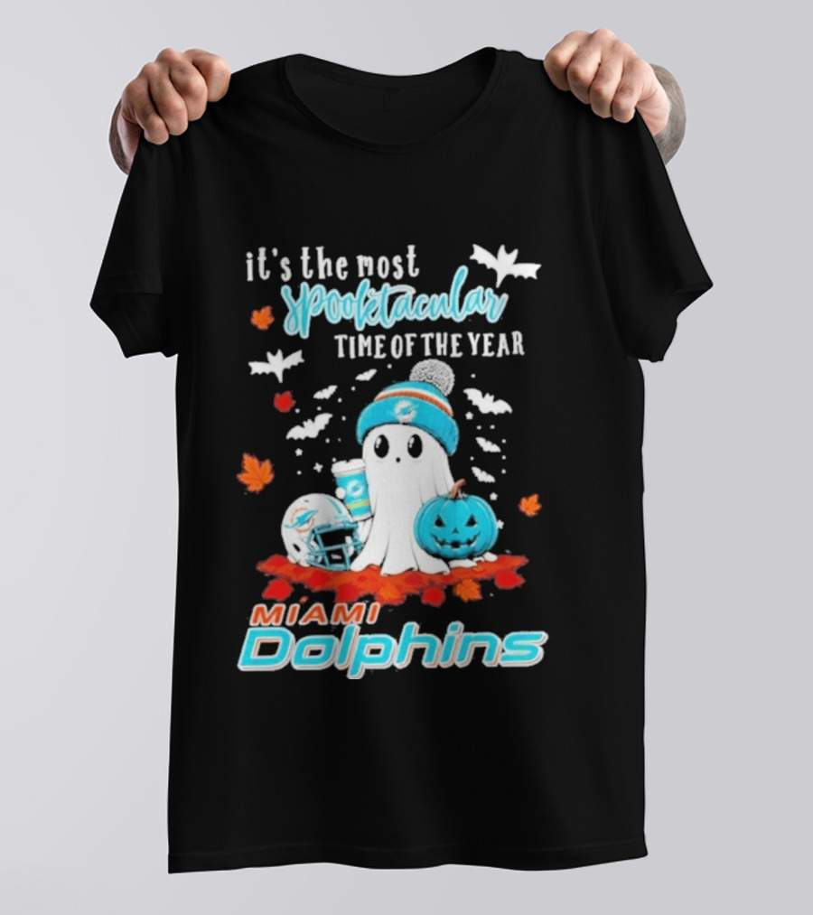 Miami Dolphins Halloween 2026 Most Spooktacular Time Of The Year T-Shirt