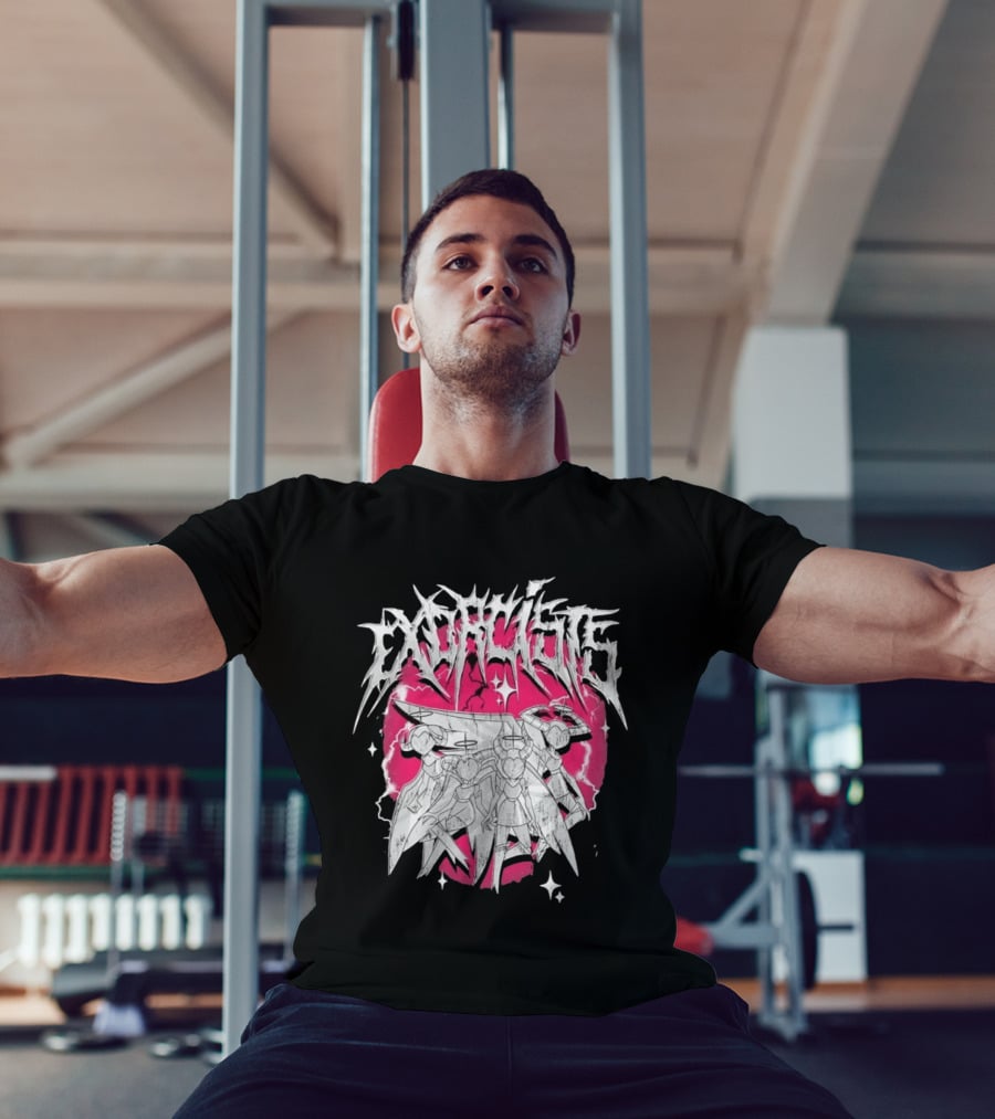 Exorcist Hazbin Hotel Metal Style Adam Lute T-Shirt