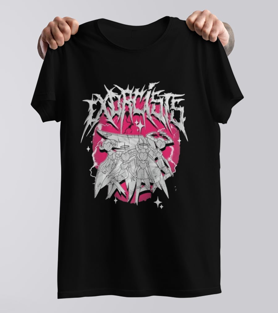 Exorcist Hazbin Hotel Metal Style Adam Lute T-Shirt