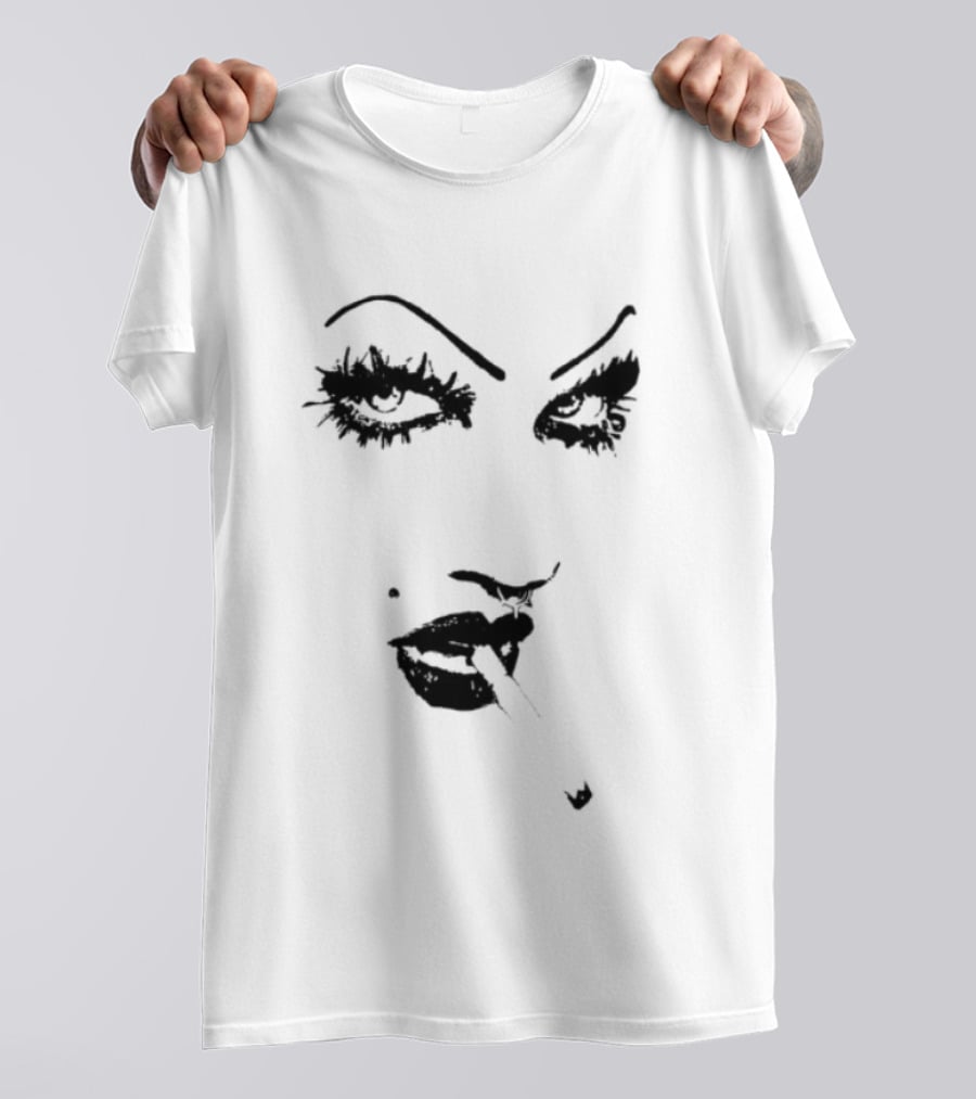 6Arelyhuman Store Digital Dancer Bold Face Card T-Shirt
