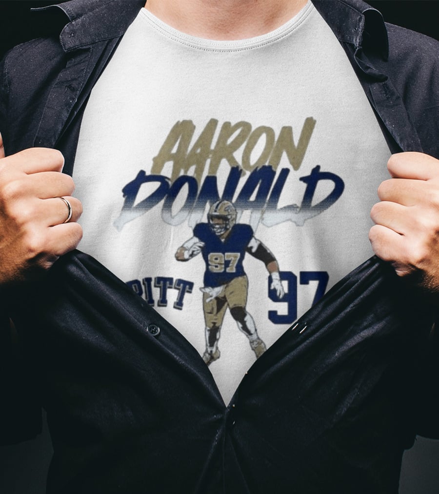 Aaron Donald 97 Pitt Panthers Football T-Shirt