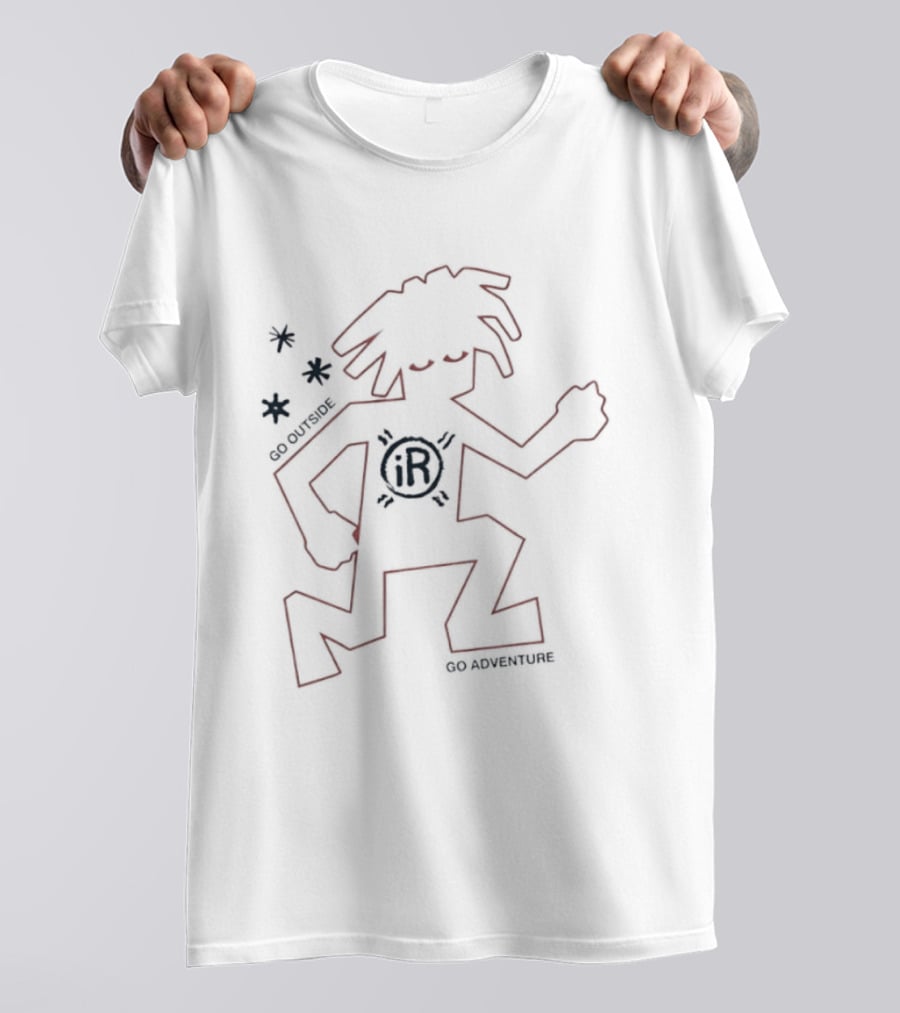 IR Go Outside And Go Adventure Outdoor Lifestyle Rugged Figure T-Shirt