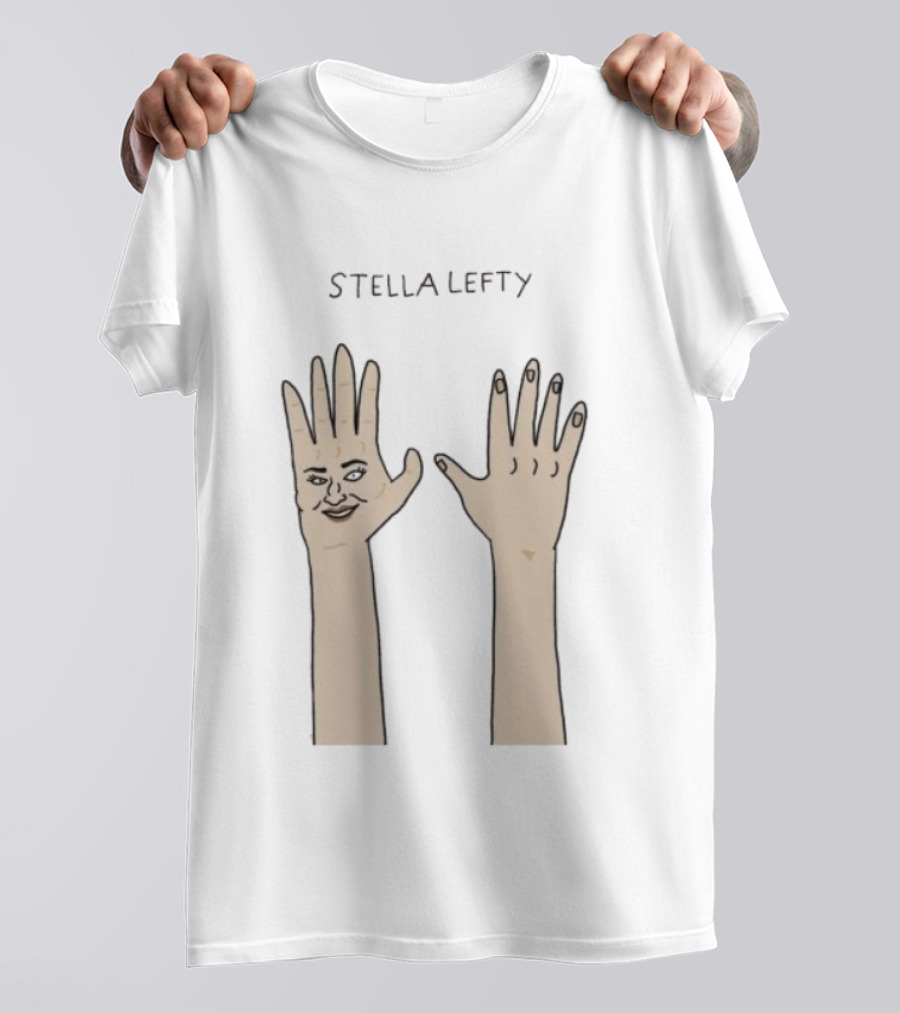 Stella Lefty Surreal Face Hand T-Shirt