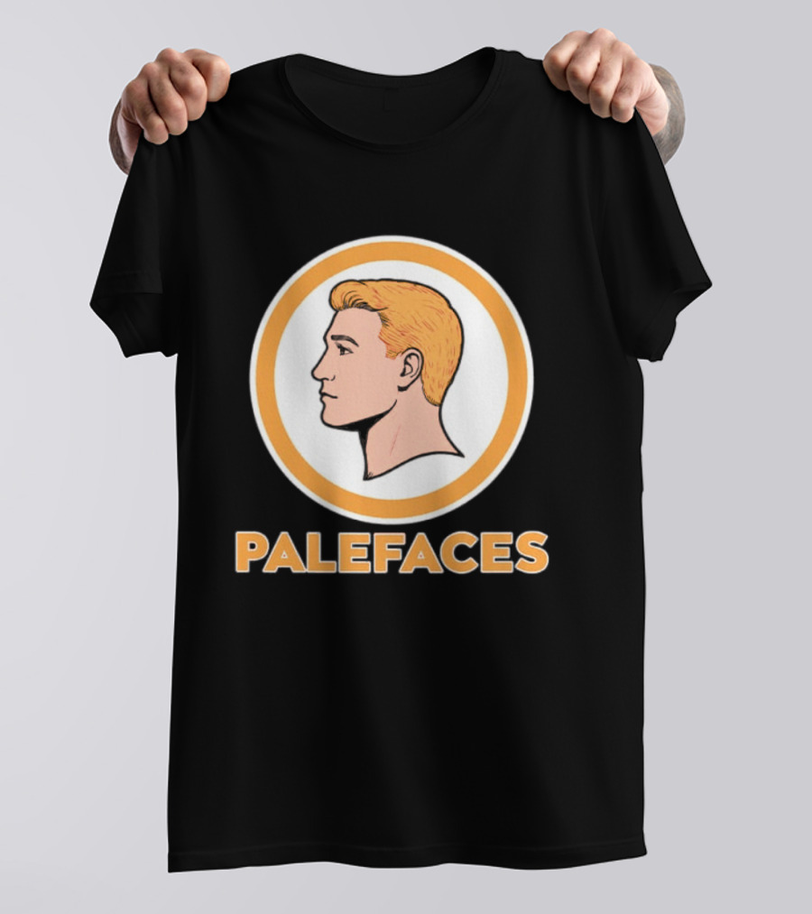 Caucasians Palefaces Orange Circle T-Shirt