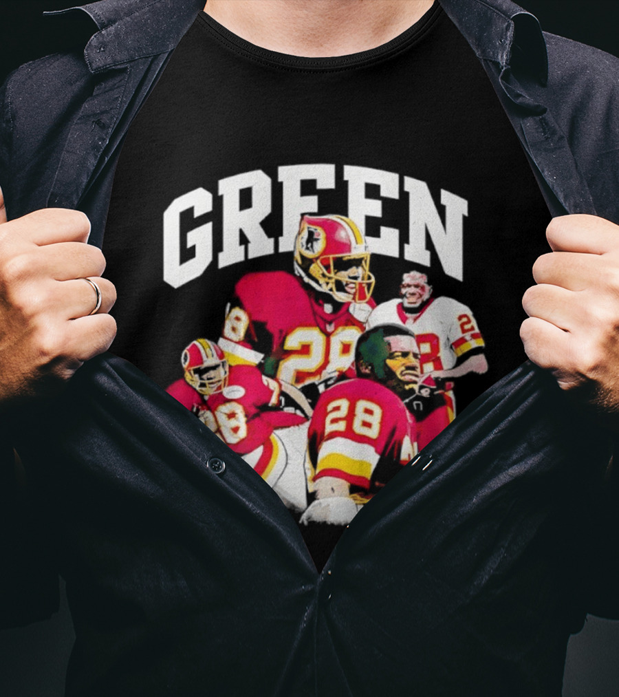Darrell Green 28 Washington Football Legends Redskins NFL T-Shirt