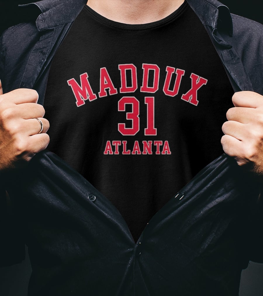 Greg Maddux 31 Atlanta Braves MLB T-Shirt