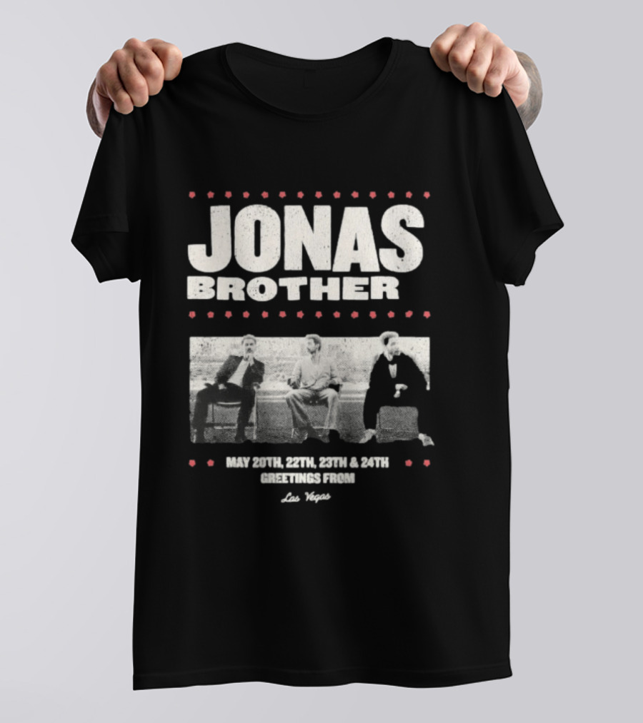 Jonas Brothers Greetings From Las Vegas May 20th 22nd 23rd 24th Concert T-Shirt