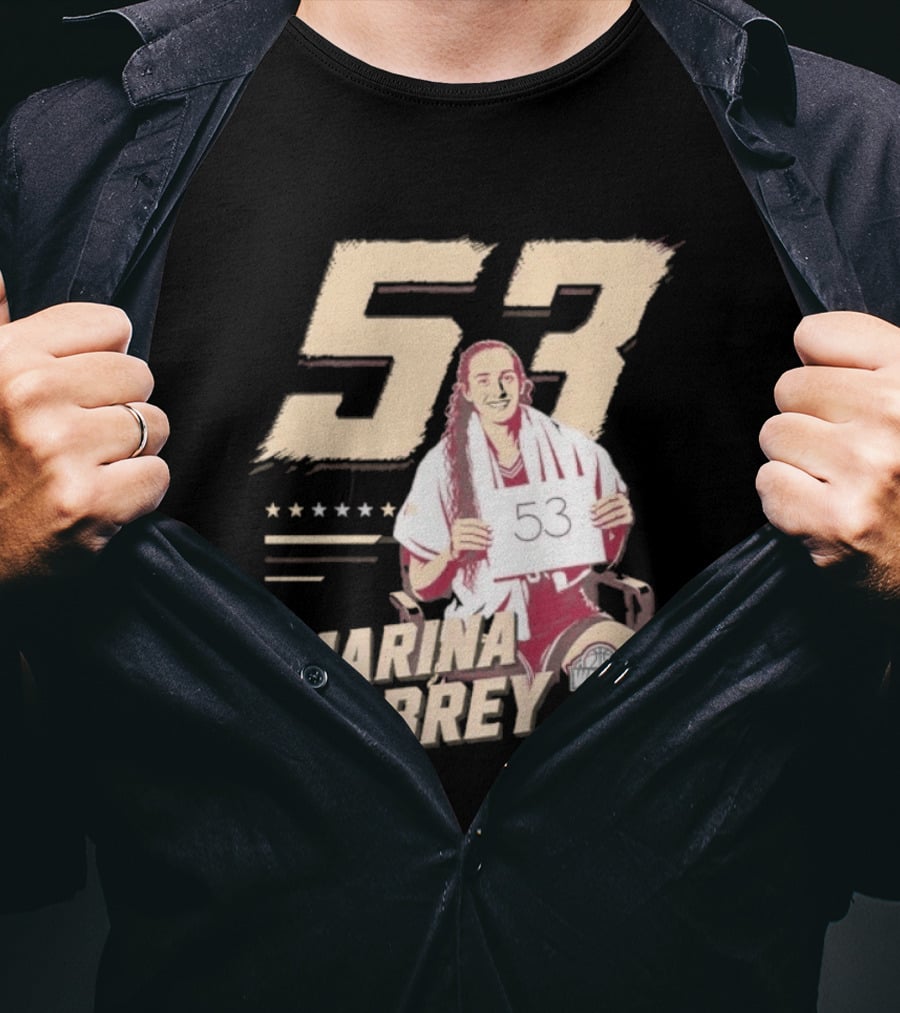 Marina Mabrey 53 Notre Dame Fighting Irish Basketball T-Shirt