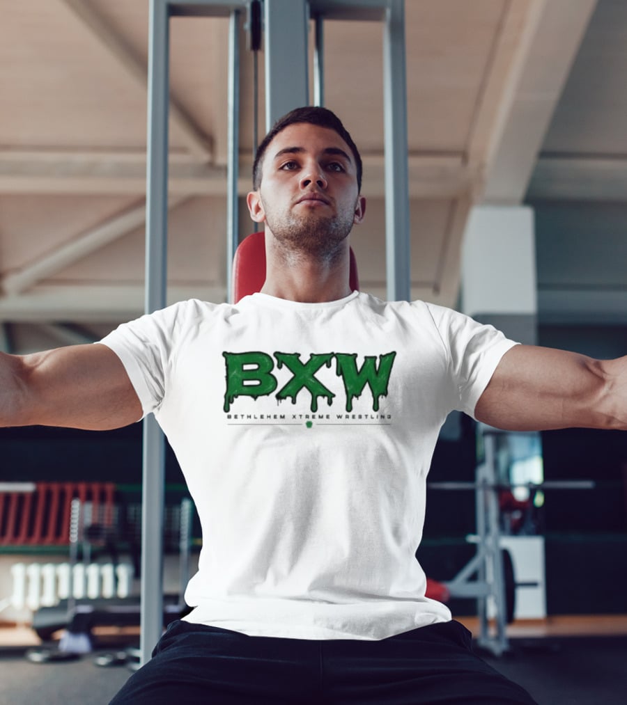 Bethlehem Xtreme Wrestling BXW Dripping Green Letters T-Shirt