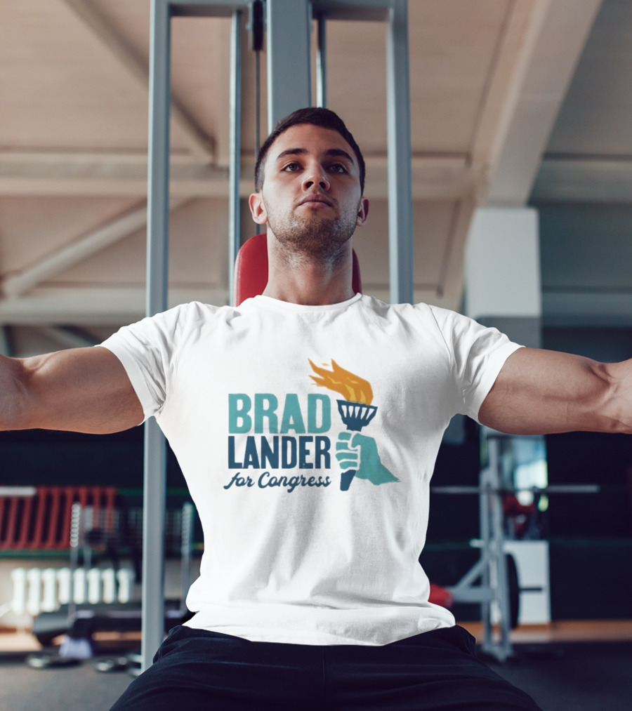 Brad Lander For Congress Torch T-Shirt