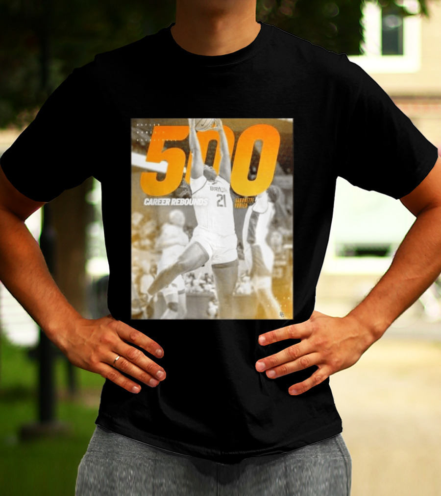 Baylor Bears Aaronette Vonleh 500 Career Rebounds T-Shirt