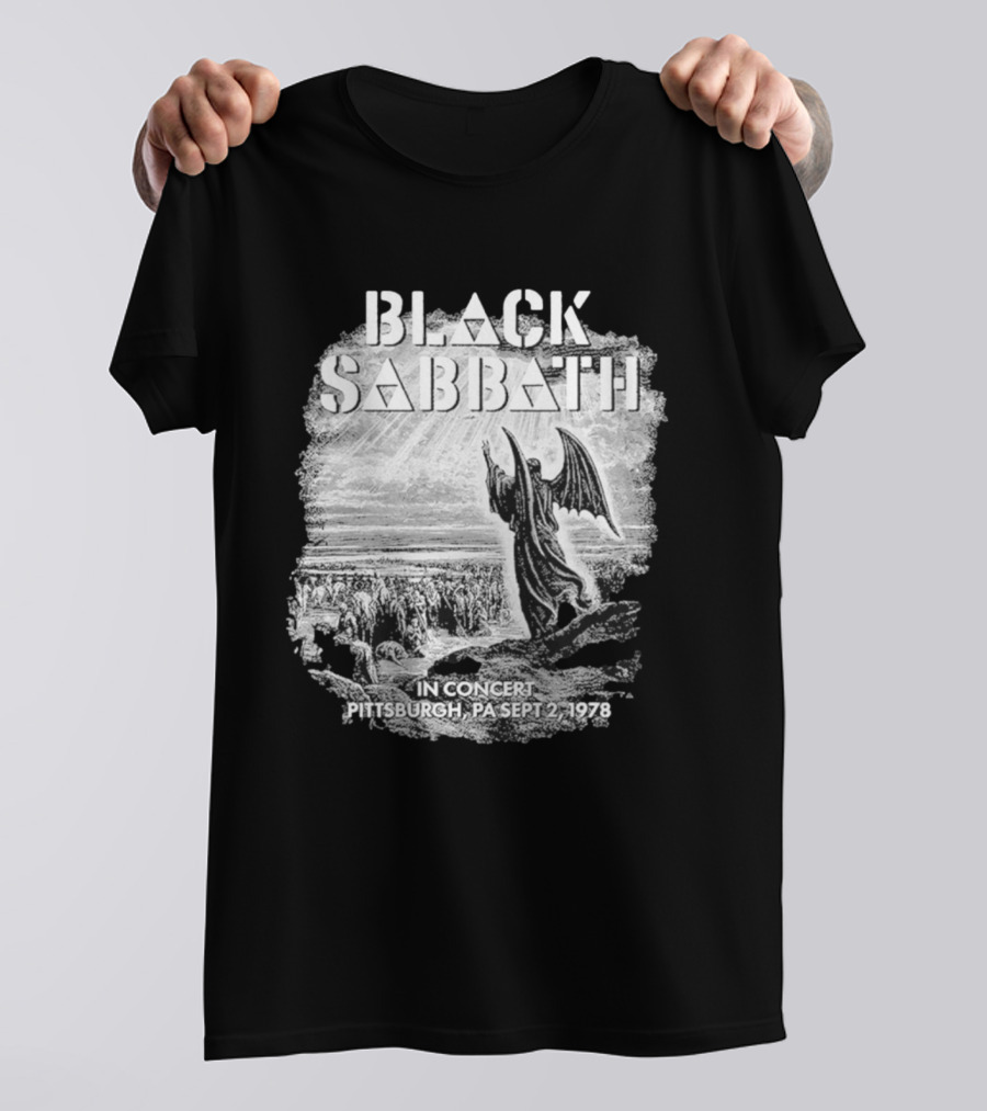 Black Sabbath In Concert Pittsburgh Pa Sept 2 1978 T-Shirt