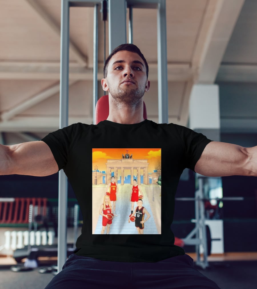China 15 Espana 10 Hungary 14 Deutschland 13 Basketball Players Berlin T-Shirt