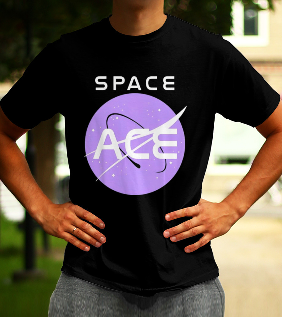 Space Ace NASA Astronomy Galaxy Iconic Insignia T-Shirt