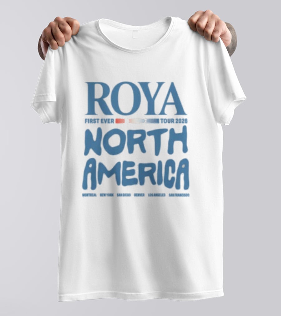 ROYA Store Tour North America 2026 T-Shirt
