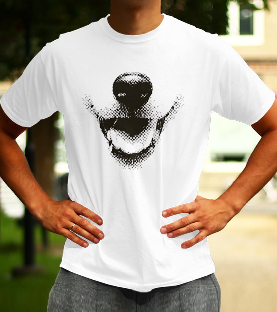 Smiley Neiro Shiba Dotwork T-Shirt
