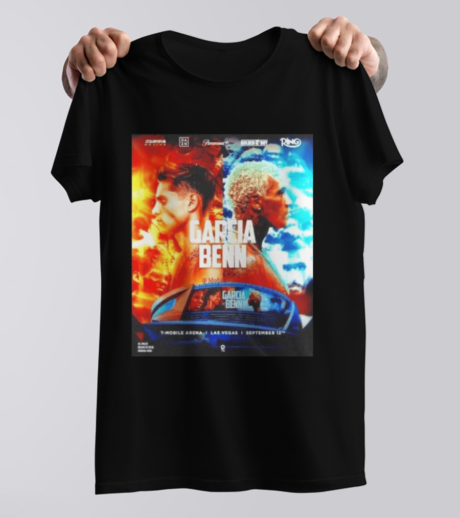 Garcia Vs Benn Live Fight DAZN Mobile Arena Las Vegas September 12th T-Shirt