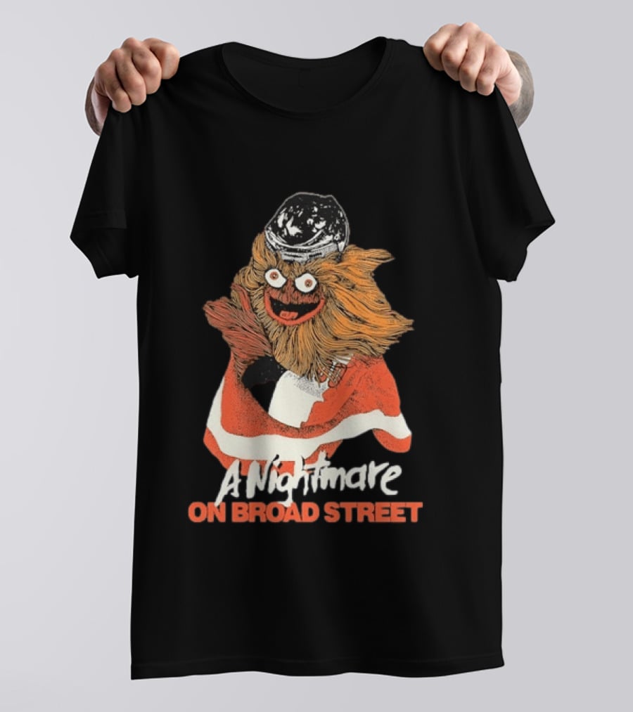 Philadelphia Flyers Gritty A Nightmare On Broad Street T-Shirt