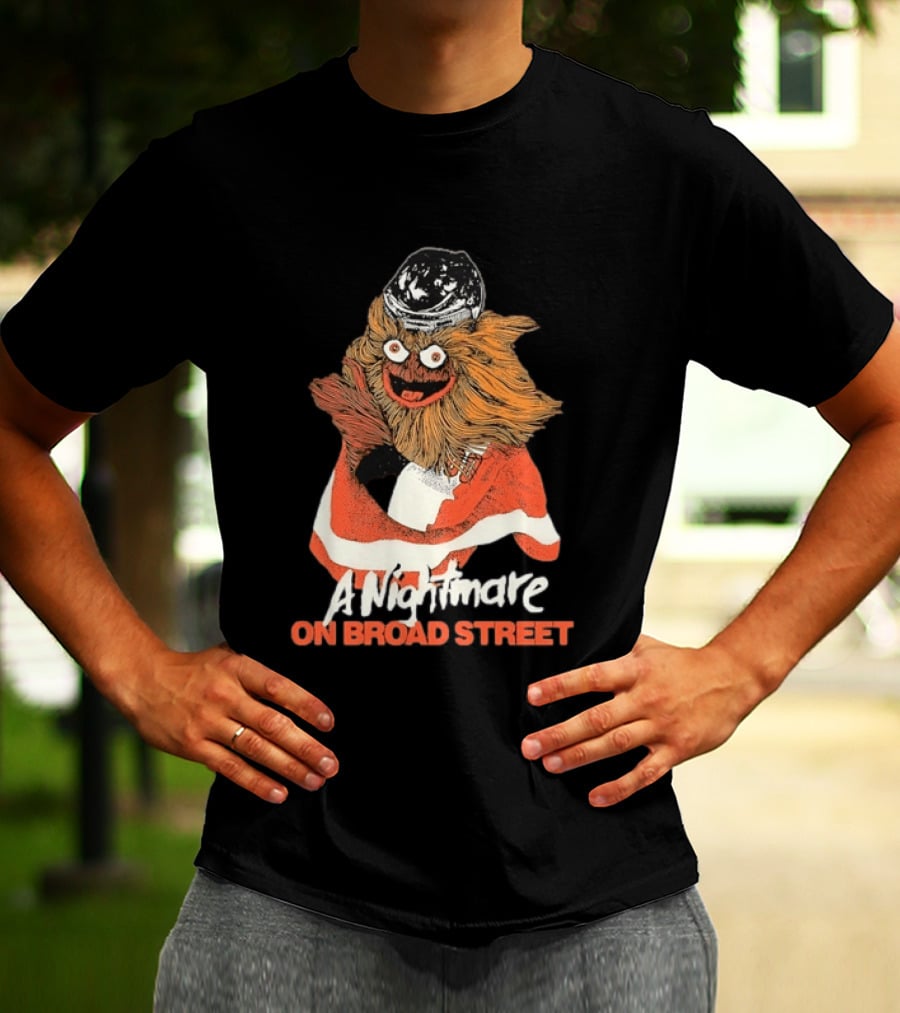 Philadelphia Flyers Gritty A Nightmare On Broad Street T-Shirt
