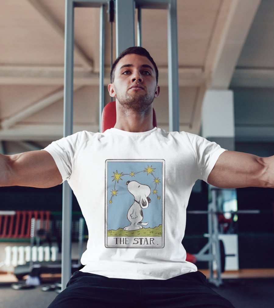 Snoopy The Star Tarot Card With Constellation T-Shirt