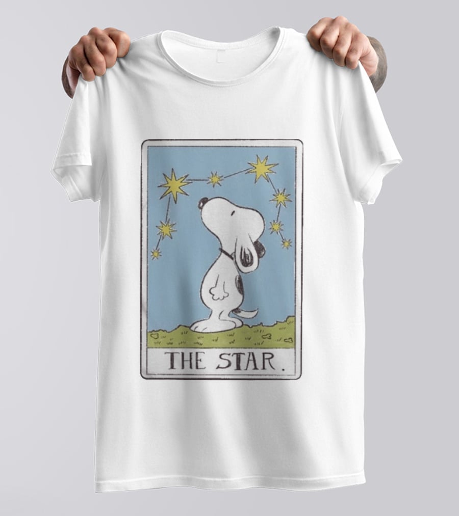 Snoopy The Star Tarot Card With Constellation T-Shirt