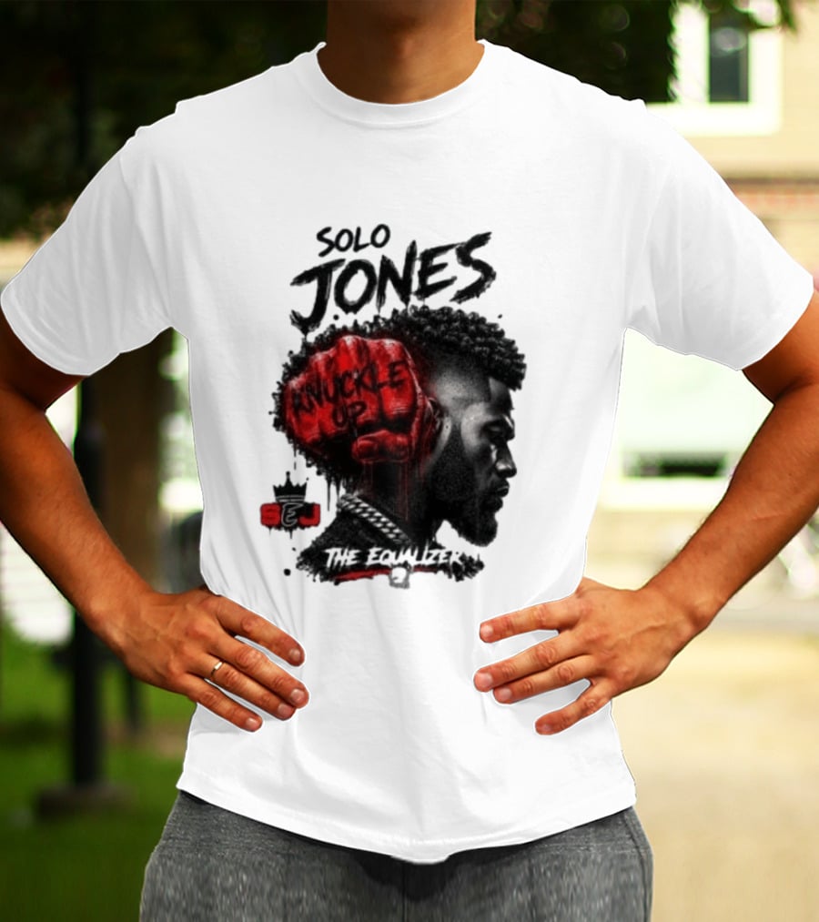 Solo Jones Knuckle Up The Equalizer Red Fist T-Shirt