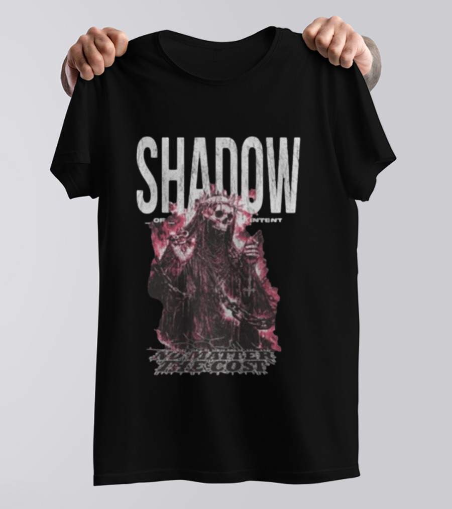 Shadow Of Intent No Matter The Cost Cloaked Skeleton T-Shirt