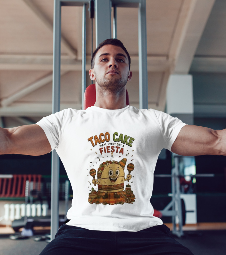 Taco Cake Maraca Party Make Every Day A Fiesta T-Shirt