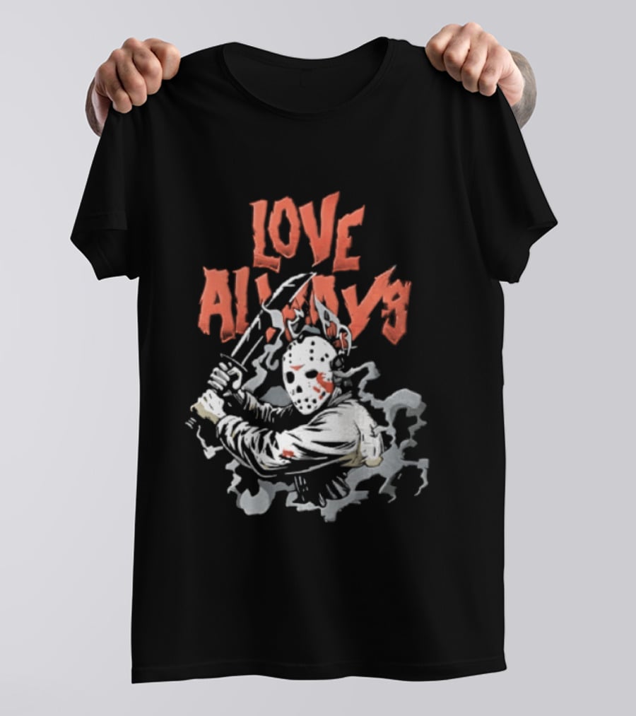 Love Always Jason Voorhees Bloody Machete T-Shirt