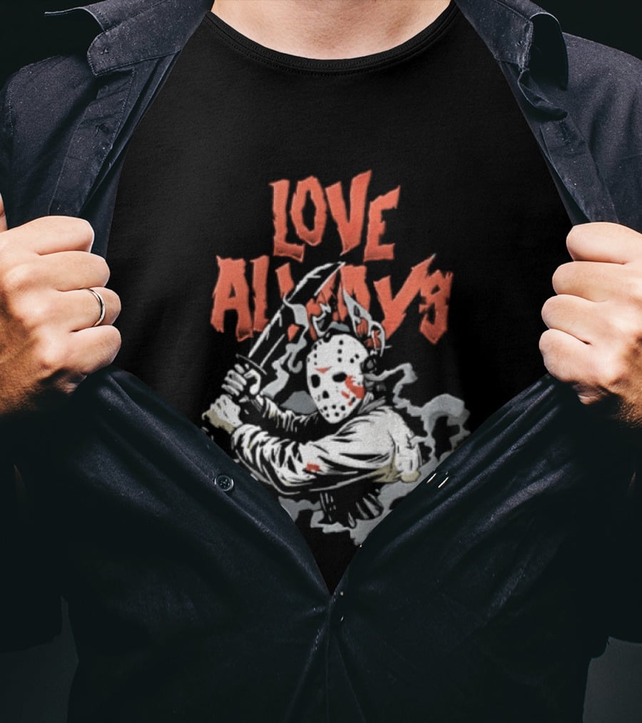 Love Always Jason Voorhees Bloody Machete T-Shirt