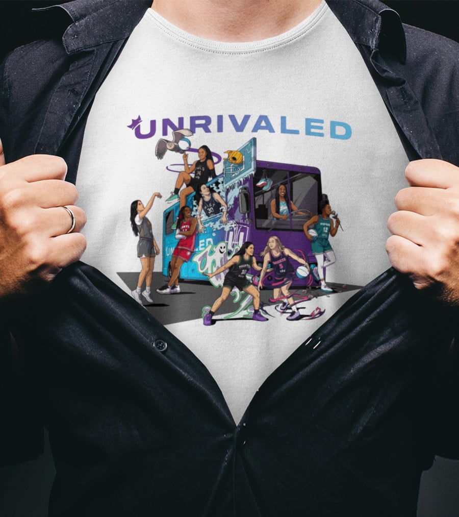Unrivaled Season 3 Women's Bus Tour Players Uniform Basketball Team T-Shirt
