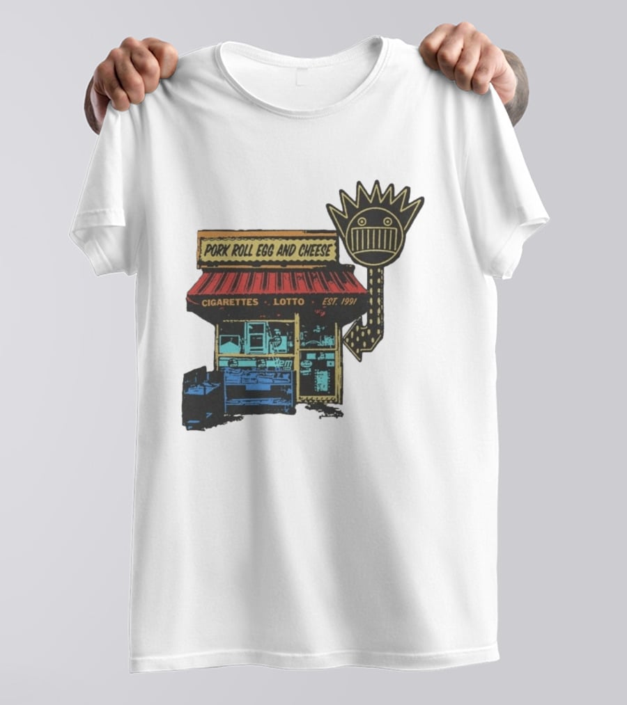 Ween Pork Roll Egg And Cheese Cigarettes Lotto 1991 Storefront T-Shirt