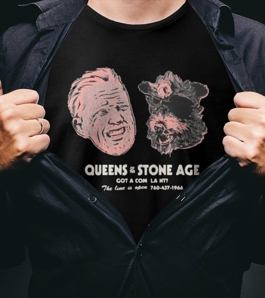Queens Of The Stone Age Got A Compl La Nv The Line Is Open 760 437 1966 T-Shirt