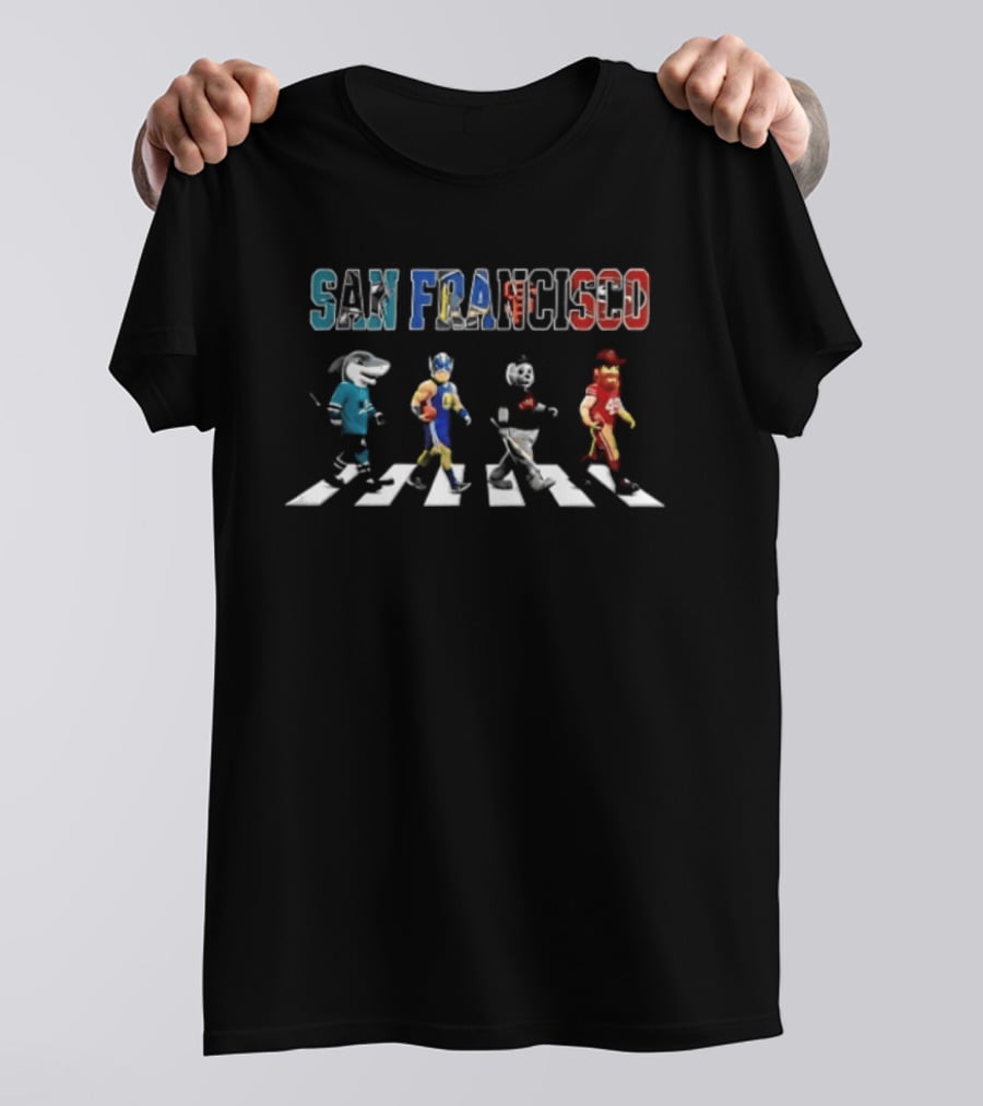 San Francisco Football Baseball Hockey Abbey Road Sports T-Shirt