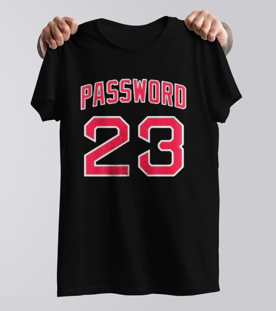 Boston Red Sox Password 23 Worcester Name And Number T-Shirt