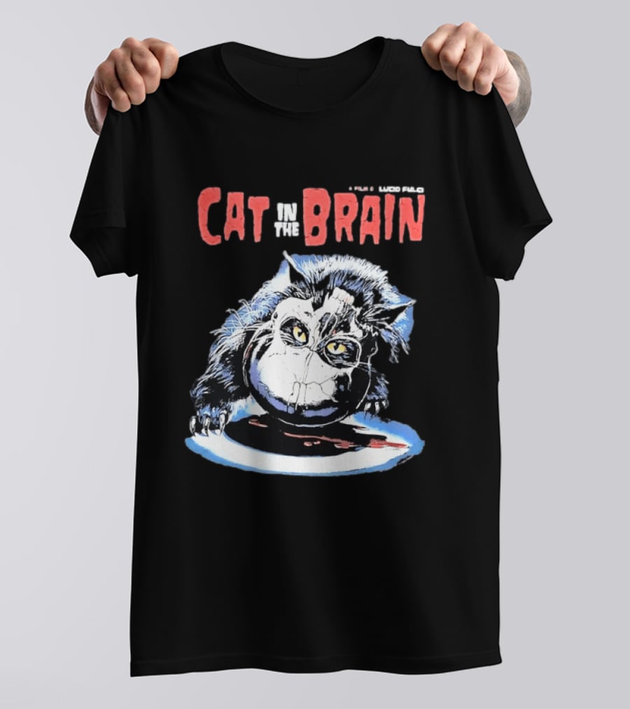 Lucio Fulci Cat In The Brain Horror Movie Graphic Novelty T-Shirt