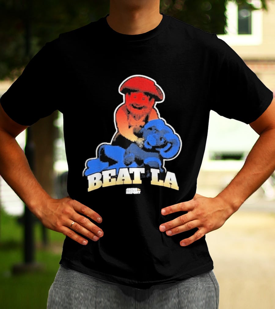 San Francisco 49ers Beat LA Rams Retro Style Football Rivalry T-Shirt