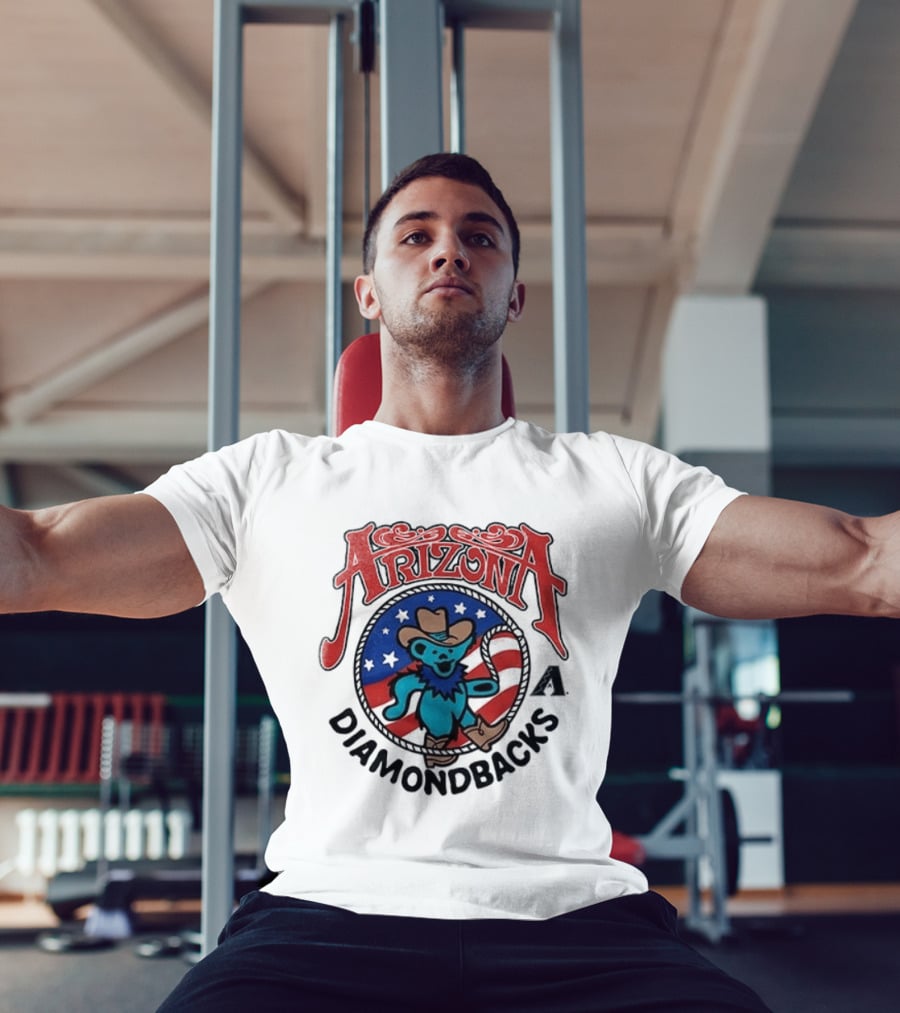 Arizona Diamondbacks Grateful Dead Americana Cowboy Bear T-Shirt