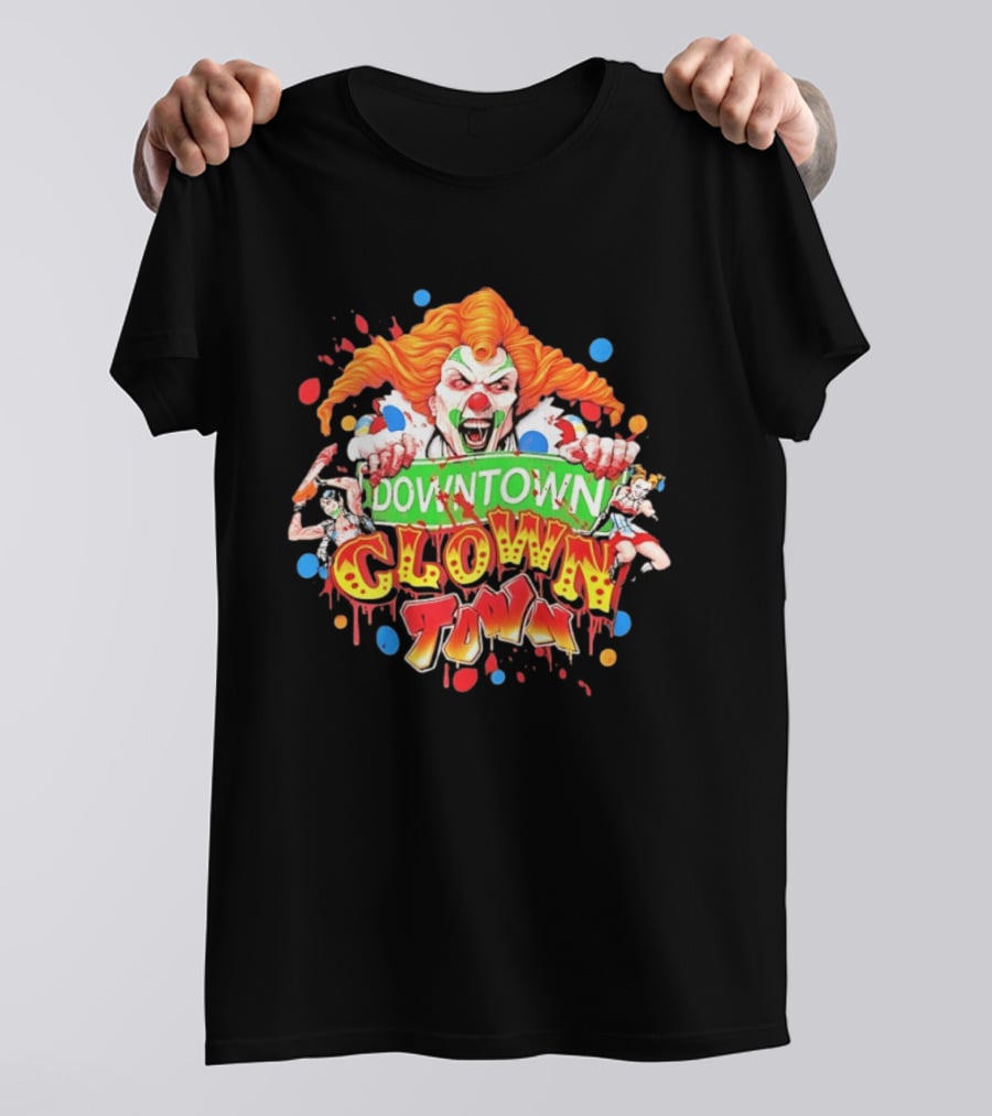 Downtown Clown Town Joker Harley T-Shirt