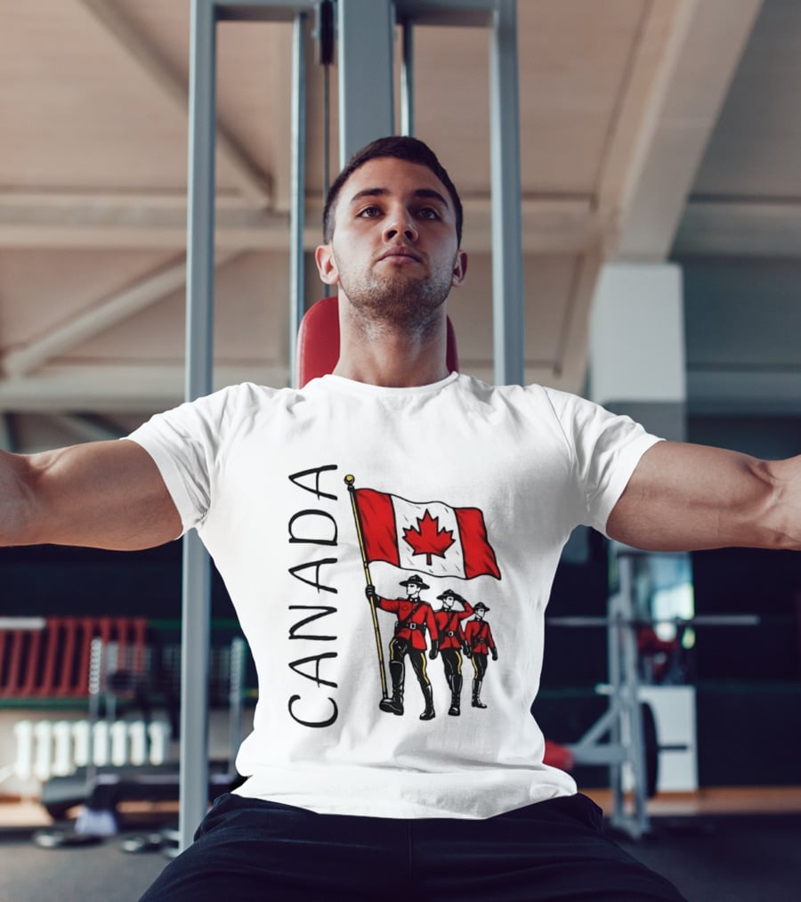 Canada Flag Royal Canadian Mounted Police Parade T-Shirt