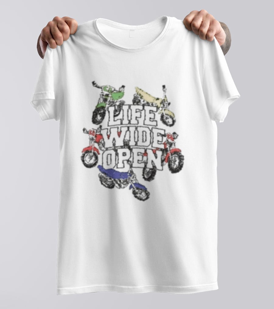 Cboystv Youth Life Wide Open Bikes T-Shirt
