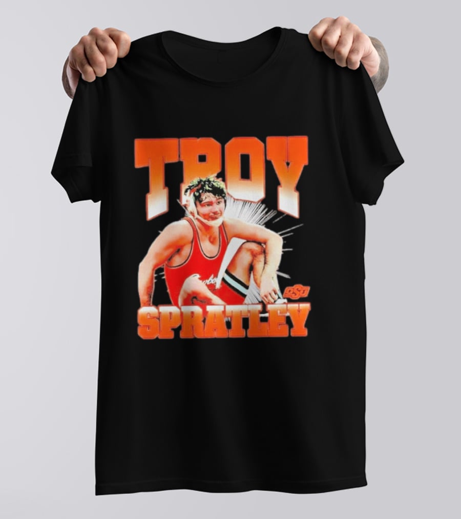 Troy Spratley OSU Oklahoma State Wrestling Player T-Shirt