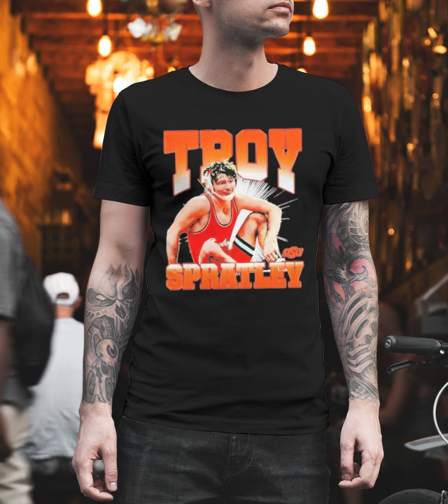 Troy Spratley OSU Oklahoma State Wrestling Player T-Shirt