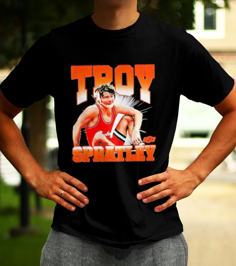Troy Spratley OSU Oklahoma State Wrestling Player T-Shirt