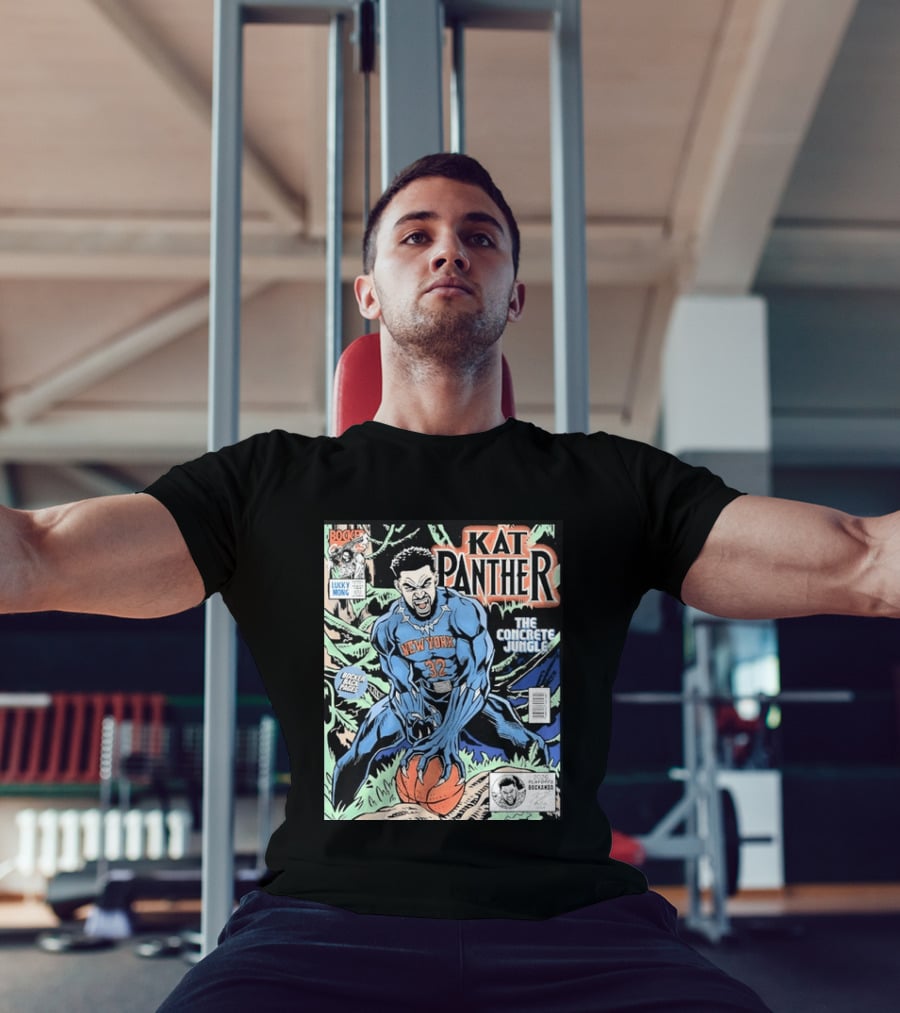 Kat Panther New York 32 The Concrete Jungle Comic Cover Booker Back Page T-Shirt