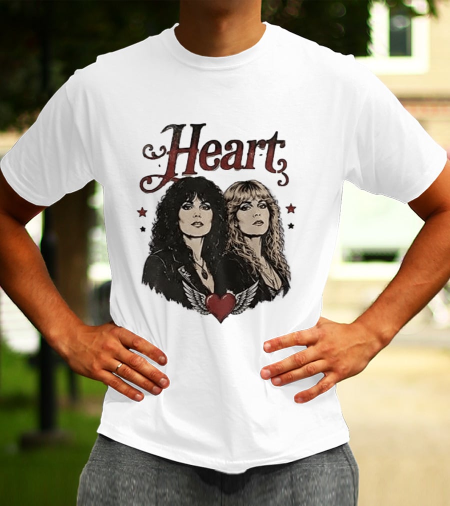 Heart Band Sing Loud Love Wild With Iconic Duo T-Shirt